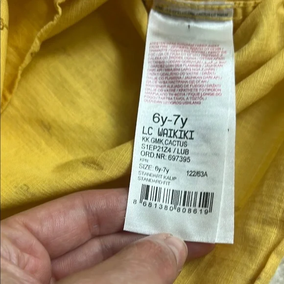 NWOT - Yellow Boys Botton Down Shirt - Picture 5 of 6